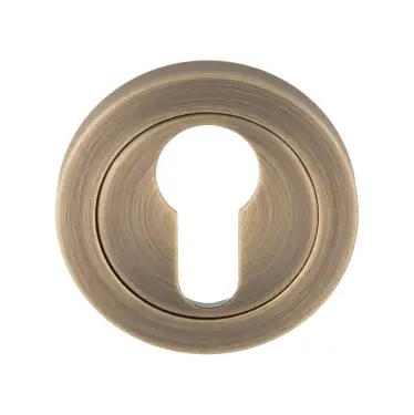 Click Here To Enlarge This Photo Of SWL102AB - Carlisle Brass Eurospec Euro Profile Escutcheon Antique Brass