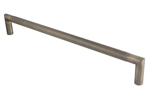 Click Here To Enlarge This Photo Of SWP1169&sol;450AB - Carlisle Brass Eurospec 450mm x 19mm Mitred Knurled Pull Handle &lpar;G304&rpar; Antique Brass