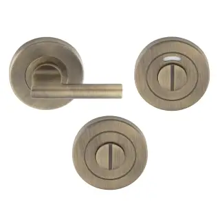 CST1025AB - Carlisle Brass Eurospec Disabled Thumbturn & Release with&sol;without Indicator Antique Brass