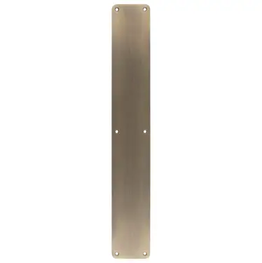 Click Here To Enlarge This Photo Of FPP1500AB - Carlisle Brass Eurospec Finger Plate 500 x 75mm &lpar;Plain&rpar; Antique Brass