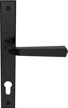 Click Here To Enlarge This Photo Of CB702002 - Mila Heritage Multipoint Door Handle 92mm c&sol;c &lpar;211mm screw centres&rpar; - Matt Black
