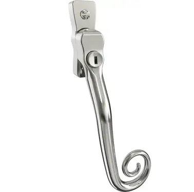 Click Here To Enlarge This Photo Of CB700132 - Mila Heritage Monkey Tail Window Espag Handle &lpar;Right Hand&rpar; - Polished Chrome
