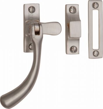 Click Here To Enlarge This Photo Of V1008 MP&sol;HP-SN Heritage Brass Casement Window Fastener Ball Design Satin Nickel Finish