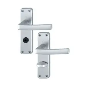 1107&sol;267-SK&sol;OL Hoppe Dubayy Bathroom Levers - Satin Anodised Aluminium &lpar;3803132&rpar;