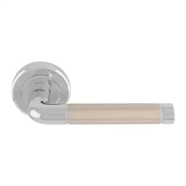 Click Here To Enlarge This Photo Of SZR040CPSN - Carlisle Brass Serozzetta 'Quaranta' Lever on Rose Satin Nickel&sol;Polished Chrome
