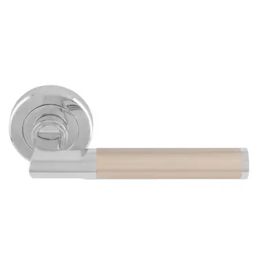 Click Here To Enlarge This Photo Of SZR060CPSN - Carlisle Brass Serozzetta 'Sessanta'  Lever on Rose Satin Nickel&sol;Polished Chrome