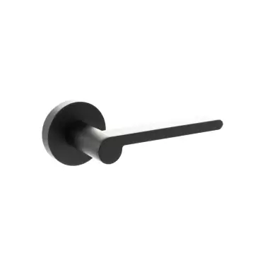 Click Here To Enlarge This Photo Of Atlantic - SPRO218MB Senza Pari 'Darrio' Lever Door Handle on Round Rose - Matt Black