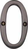 C1560 0-MB Heritage Brass Numeral 0 Face Fix 76mm &lpar;3"&rpar; Matt Bronze Finish