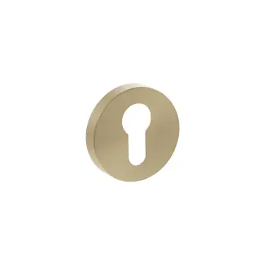 Click Here To Enlarge This Photo Of Atlantic - SPRESCESB Senza Pari Euro Escutcheons on Minimal Round Rose - Satin Brass