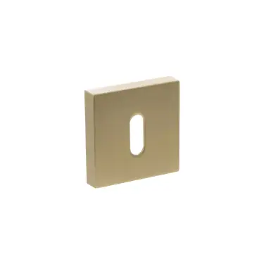 Click Here To Enlarge This Photo Of Atlantic - SPESCKSB Senza Pari Key Escutcheons on Minimal Square Rose - Satin Brass