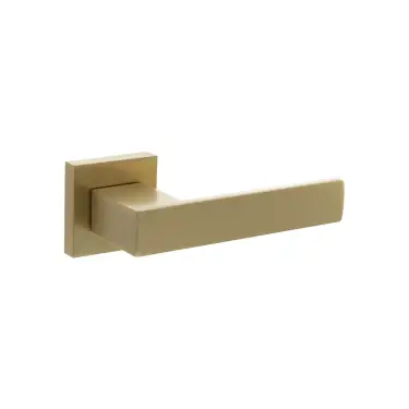 Click Here To Enlarge This Photo Of Atlantic - SP217SB Senza Pari 'Panetti' Lever Door Handle on Square Rose - Satin Brass