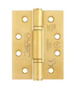 VHP-243-PVDSB - Zoo Hardware Vier Grade 14 Low Maintenance Hinges &lpar;Square&rpar; 102 x 76 x 3&period;4mm - PVD Satin Brass