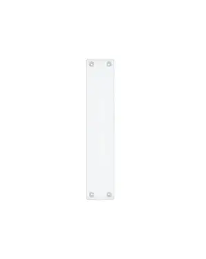 Click Here To Enlarge This Photo Of FB122ACP - Zoo Hardware Fulton & Bray Finger Plate to suit FB112ACP Pull Handle &lpar;300mm x 60mm&rpar; Polished Chrome