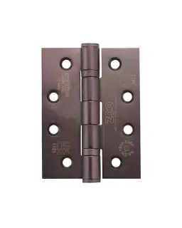 ZHSS243-ETB - Zoo Hardware Grade 13 CE Fire Rated Ball Bearing Hinges &lpar;Square&rpar; 102 x 76 x 3mm Etna Bronze