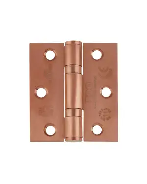 Click Here To Enlarge This Photo Of ZHSS7667S-PVDBZ - Zoo Hardware Grade 11 CE Fire Rated Ball Bearing Hinges &lpar;Square&rpar; 76 x 67 x 2&period;5mm - PVD Bronze