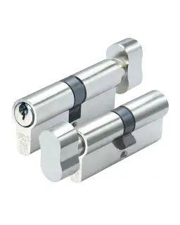 P5EP90CTNPE - Zoo Hardware P5 &lpar;Contract&rpar; Euro Profile Cylinder & Turn 90mm &lpar;45&sol;45T&rpar; Nickel Plated