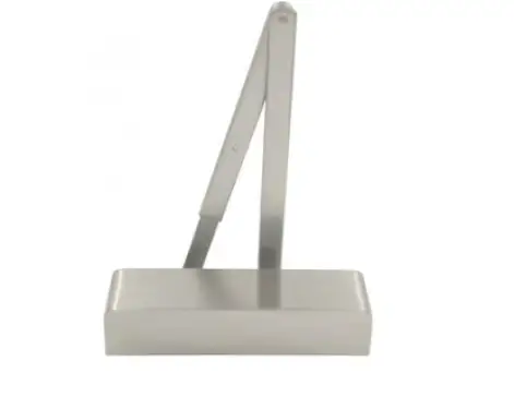 Click Here To Enlarge This Photo Of ZDC0024A-SSS - Zoo Hardware Power Size 2-4 Overhead Door Closer with Matching Arm and Semi Radius Cover - Satin Stainless Steel Finish