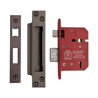 Click Here To Enlarge This Photo Of YKSLBS53N-MB - M&period;Marcus York British Standard 5 Lever Sashlock 76mm &lpar;57mm backset&rpar;  - Matt Bronze Finish