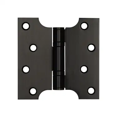 Click Here To Enlarge This Photo Of J9449MB Frelan Hardware Jedo Parliament Ball Bearing Hinges 102mm x 102mm x 3mm Matt Black &lpar;G201 Stainless Steel&rpar;