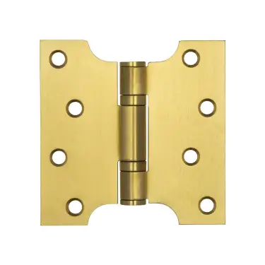 Click Here To Enlarge This Photo Of J9449SB Frelan Hardware Jedo Parliament Ball Bearing Hinges 102mm x 102mm x 3mm Satin Brass &lpar;G201 Stainless Steel&rpar;