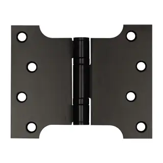 J9459MB Frelan Hardware Jedo Parliament Ball Bearing Hinges 102mm x 127mm x 3mm Matt Black &lpar;G201 Stainless Steel&rpar;