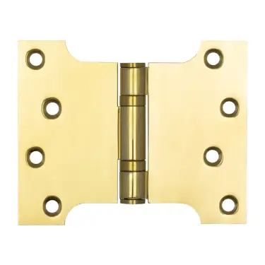 Click Here To Enlarge This Photo Of J9459PVD Frelan Hardware Jedo Parliament Ball Bearing Hinges 102mm x 127mm x 3mm Polished Brass &lpar;G201 Stainless Steel&rpar;