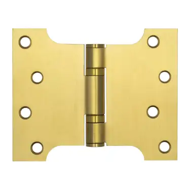 Click Here To Enlarge This Photo Of J9459SB Frelan Hardware Jedo Parliament Ball Bearing Hinges 102mm x 127mm x 3mm Satin Brass &lpar;G201 Stainless Steel&rpar;