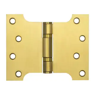 J9459SB Frelan Hardware Jedo Parliament Ball Bearing Hinges 102mm x 127mm x 3mm Satin Brass &lpar;G201 Stainless Steel&rpar;