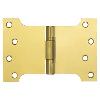J9469SB Frelan Hardware Jedo Parliament Ball Bearing Hinges 102mm x 152mm x 3mm Satin Brass &lpar;G201 Stainless Steel&rpar;