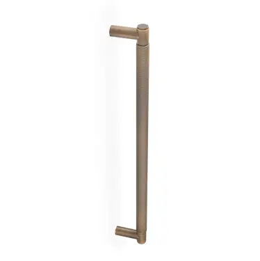 Click Here To Enlarge This Photo Of AW500-450-AB - Alexander & Wilks Spitfire Diamond Knurled Bolt Through Pull Handle 450mm c&sol;c - Antique Brass