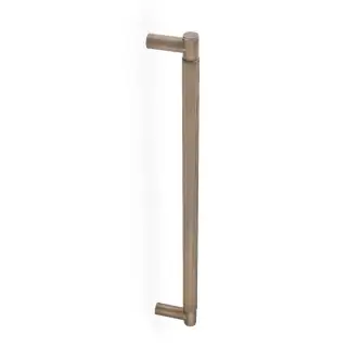 AW502-450-AB - Alexander & Wilks Spitfire Reeded Bolt Through Pull Handle 450mm c&sol;c - Antique Brass