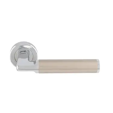 Click Here To Enlarge This Photo Of SZR140CPSN - Carlisle Brass Serozzetta 'Cendio' Lever on Rose - Polished Chrome &sol; Satin Nickel