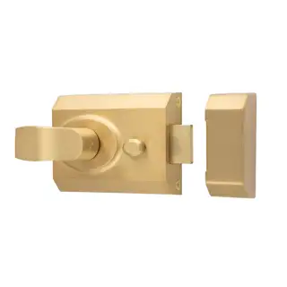 RCN8260SB - Carlisle Brass Eurospec Rim Cylinder 60mm Nightlatch c&sol;w Cylinder - Satin Brass