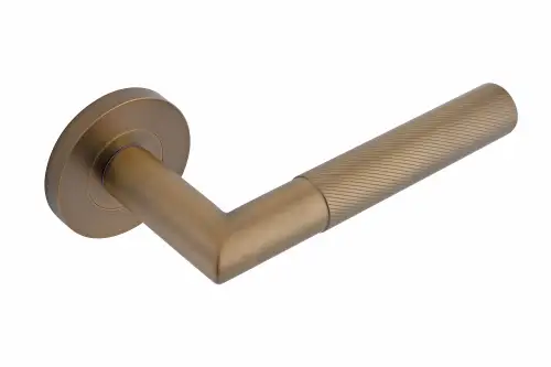 Click Here To Enlarge This Photo Of Eclipse 34344 Revolve Ultimate Solid Stainless Lever On Rose - Matt Antique Brass
