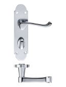 FB013CP - Zoo Hardware Fulton & Bray 'Oxford' Lever Bathroom &lpar;57mm c&sol;c&rpar; Handles on Backplate &lpar;170 x 42mm&rpar; Polished Chrome