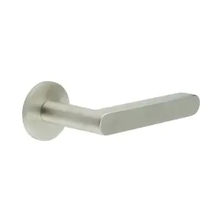 CR-101A1SSS Frelan Hardware CRES Sprung &lpar;Round Rose&rpar; Door Handle Satin Stainless Steel &lpar;SS316&rpar;
