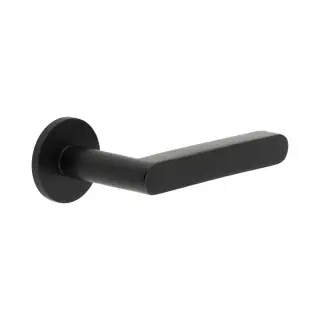 CR-101A3MB Frelan Hardware CRES Fixed Dead &lpar;Round Rose&rpar; Door Handle Black &lpar;SS316&rpar;