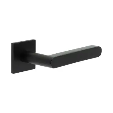 Click Here To Enlarge This Photo Of CR-101B3MB Frelan Hardware CRES Fixed Dead &lpar;Square Rose&rpar; Door Handle Black &lpar;SS316&rpar;