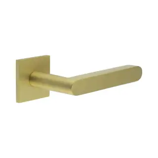 CR-101B3SB Frelan Hardware CRES Fixed Dead &lpar;Square Rose&rpar; Door Handle Satin Brass &lpar;SS316&rpar;