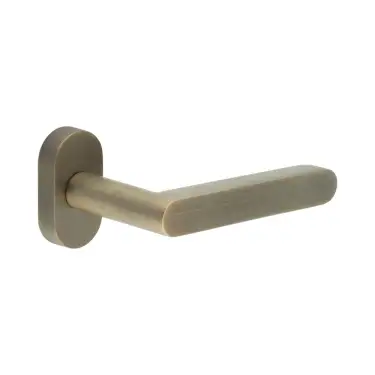 Click Here To Enlarge This Photo Of CR-101C4AB Frelan Hardware CRES Multi Point Oval Rose Door Handle Antique Brass &lpar;SS316&rpar;