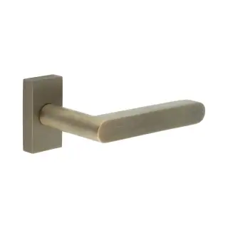 CR-101D4AB Frelan Hardware CRES Multi Point Rectangular Rose Door Handle Antique Brass &lpar;SS316&rpar;