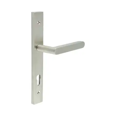 Click Here To Enlarge This Photo Of CR-101G4SSS Frelan Hardware CRES 92mm Multi Point Backplate Door Handle &lpar;215mm c&sol;c&rpar; Satin Stainless Steel &lpar;SS316&rpar;