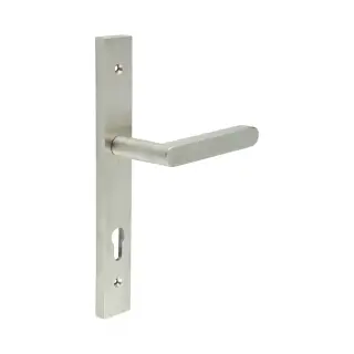 CR-101G4SSS Frelan Hardware CRES 92mm Multi Point Backplate Door Handle &lpar;215mm c&sol;c&rpar; Satin Stainless Steel &lpar;SS316&rpar;