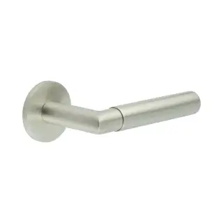 CR-102A1SSS Frelan Hardware CRES Sprung &lpar;Round Rose&rpar; Door Handle Satin Stainless Steel &lpar;SS316&rpar;