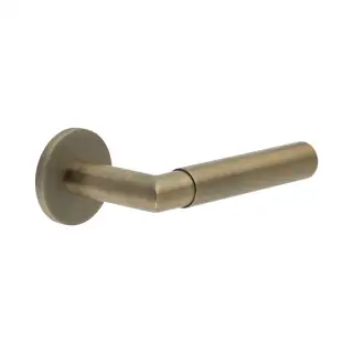 CR-102A2AB Frelan Hardware CRES Unsprung &lpar;Round Rose&rpar; Door Handle Antique Brass &lpar;SS316&rpar;