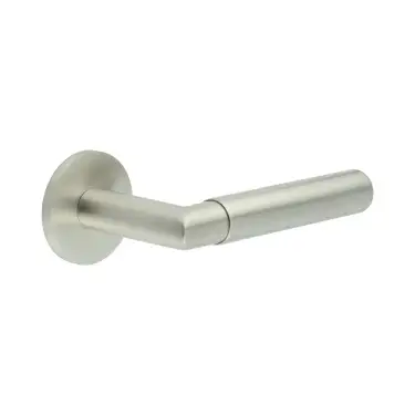 Click Here To Enlarge This Photo Of CR-102A2SSS Frelan Hardware CRES Unsprung &lpar;Round Rose&rpar; Door Handle Satin Stainless Steel &lpar;SS316&rpar;