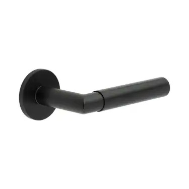 Click Here To Enlarge This Photo Of CR-102A3MB Frelan Hardware CRES Fixed Dead &lpar;Round Rose&rpar; Door Handle Black &lpar;SS316&rpar;