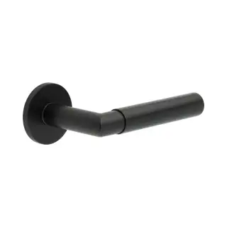 CR-102A3MB Frelan Hardware CRES Fixed Dead &lpar;Round Rose&rpar; Door Handle Black &lpar;SS316&rpar;