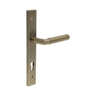 CR-102G4AB Frelan Hardware CRES 92mm Multi Point Backplate Door Handle &lpar;215mm c&sol;c&rpar; Antique Brass &lpar;SS316&rpar;