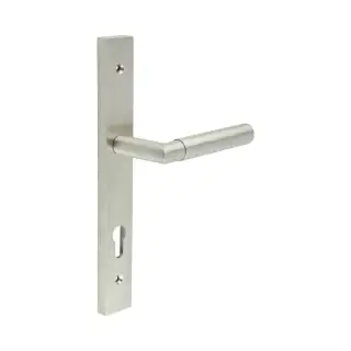 CR-102G4SSS Frelan Hardware CRES 92mm Multi Point Backplate Door Handle &lpar;215mm c&sol;c&rpar; Satin Stainless Steel &lpar;SS316&rpar;